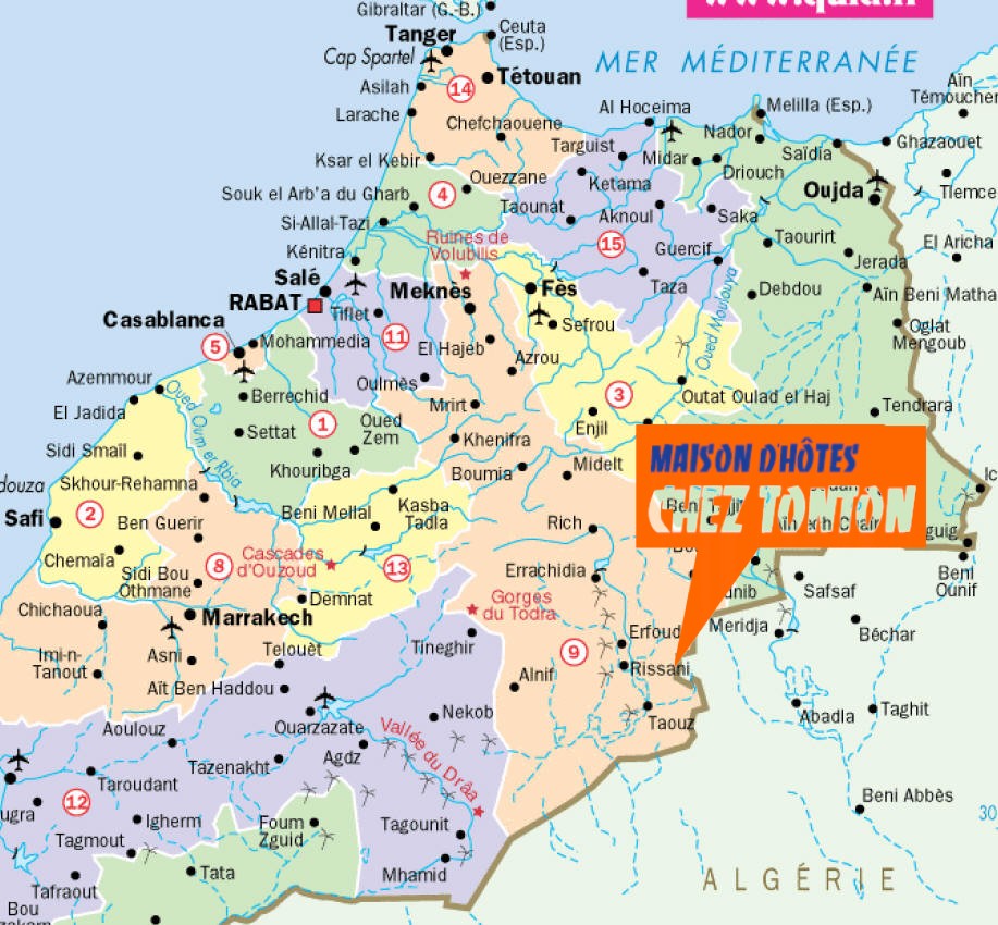 Carte Maroc